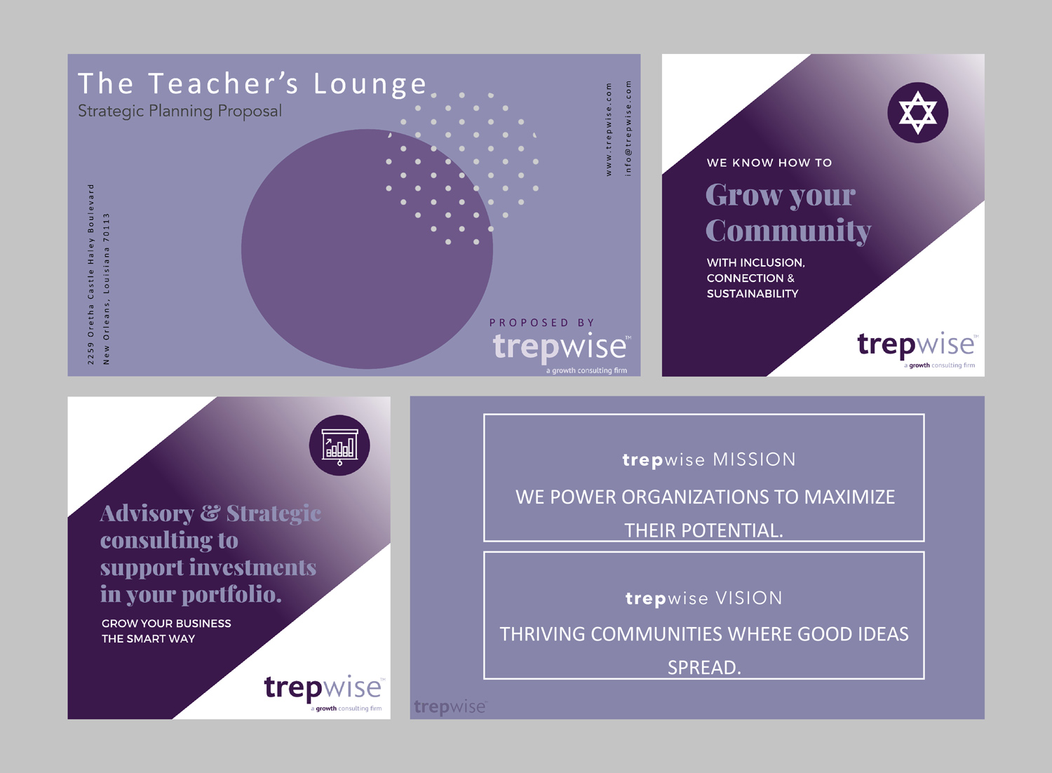 Past Trepwise collateral showing the old brand