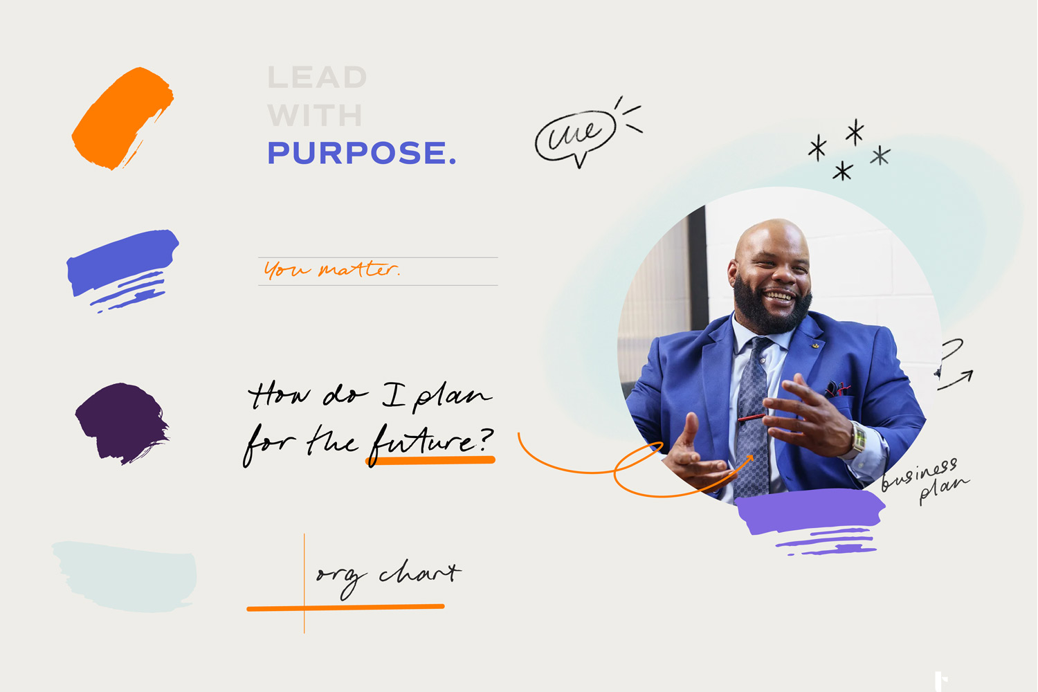 Colors, typefaces and graphic devices in the new Trepwise brand identity