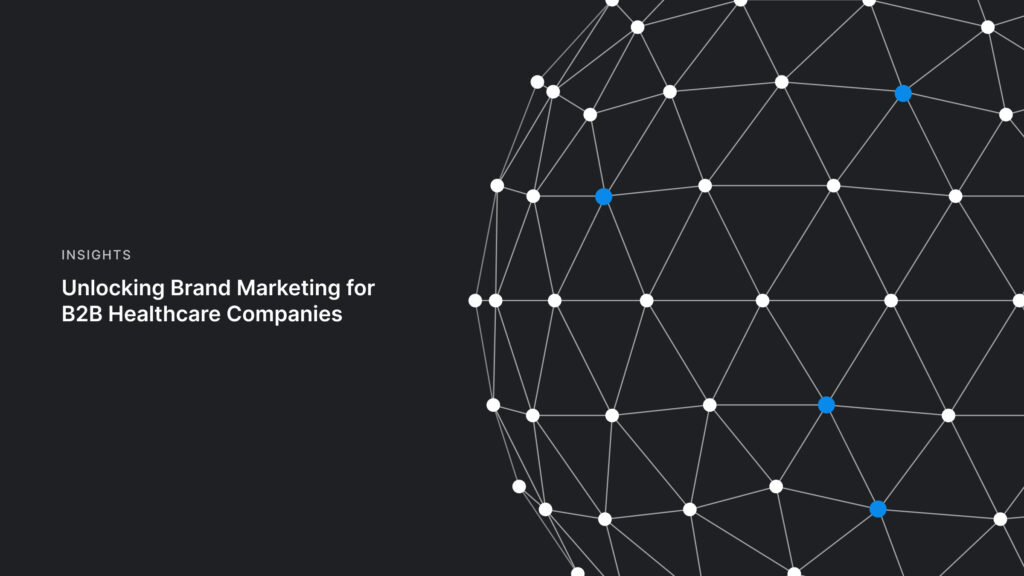 Illustration representing brand marketing for B2B healthcare companies