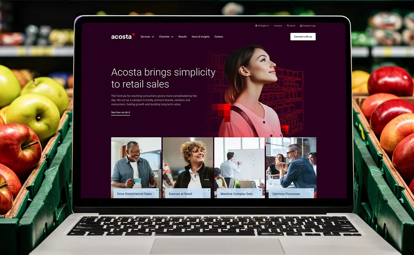 Acosta Group Website Design by Atomicdust