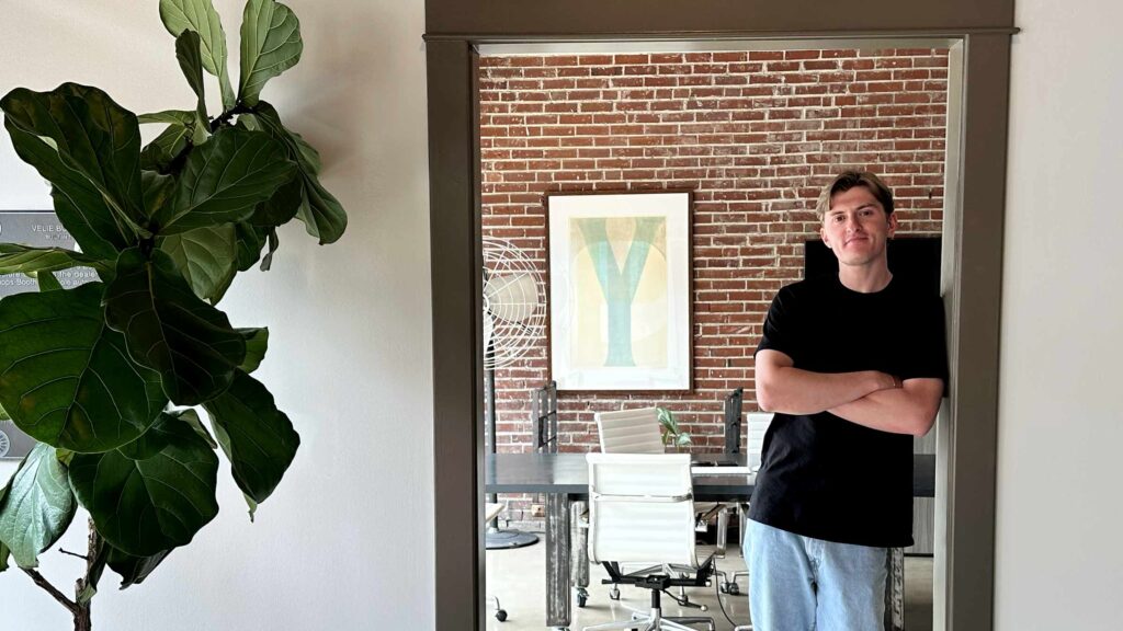 John Binder, Brand Strategist, at the Atomicdust office
