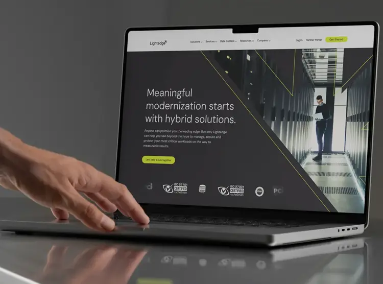 Branding Website design for Lightedge