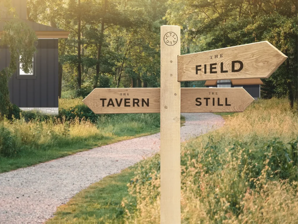 Cottle Village way finding signage mockup