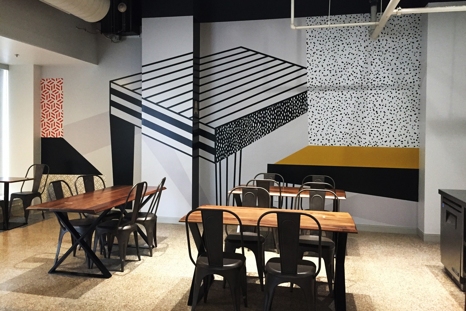 Custom mural design for Anew in St. Louis that was part of our Branding Program