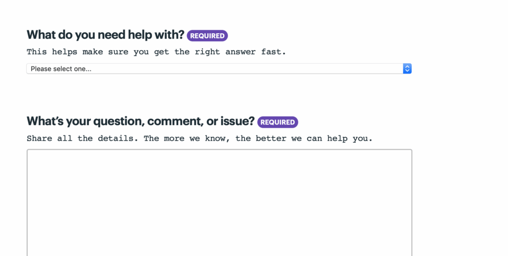 Basecamp microcopy gives more details