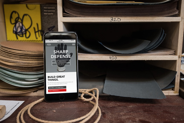Boss Glove's mobile website design