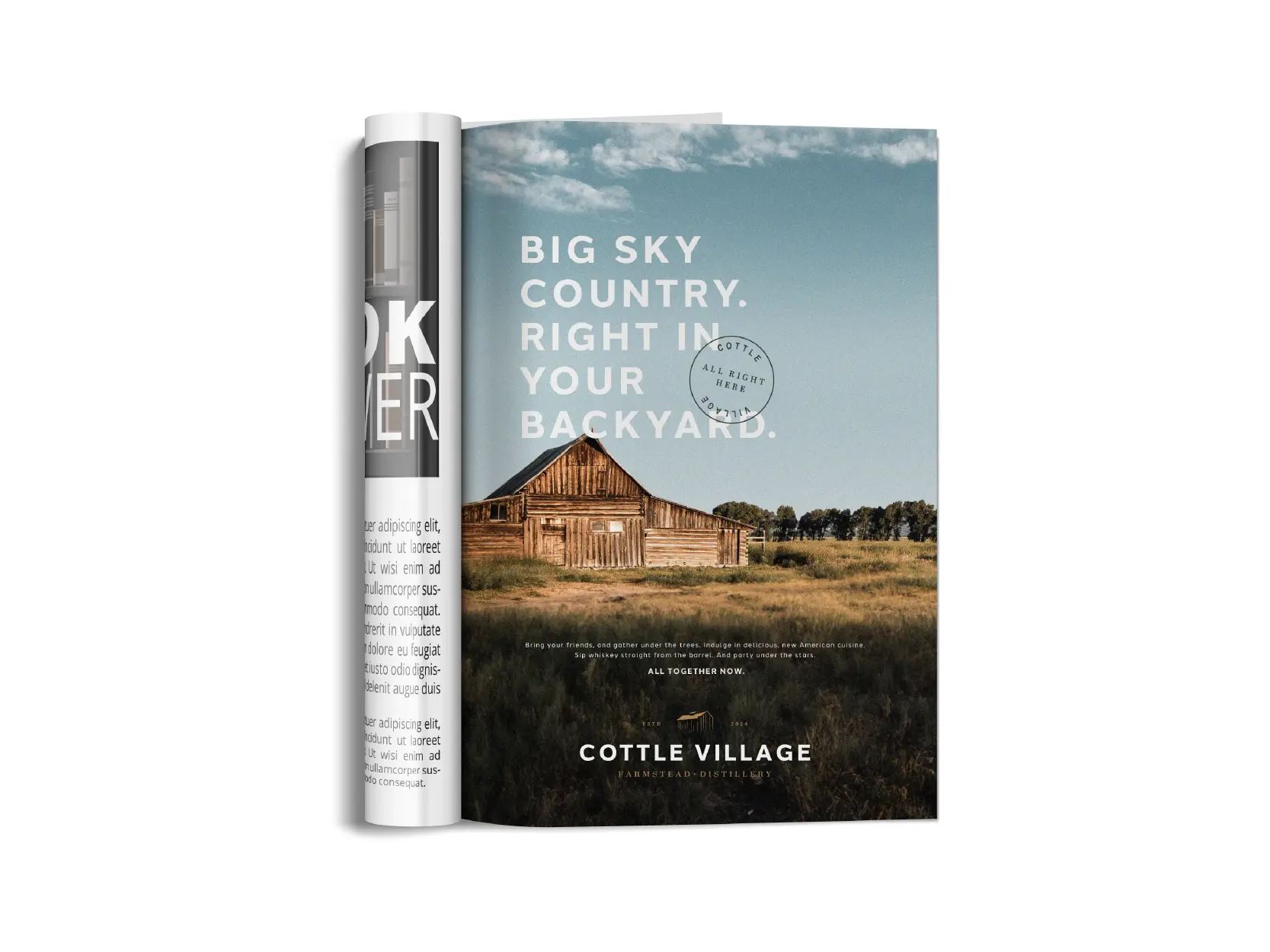 Cottle Village magazine advertisement