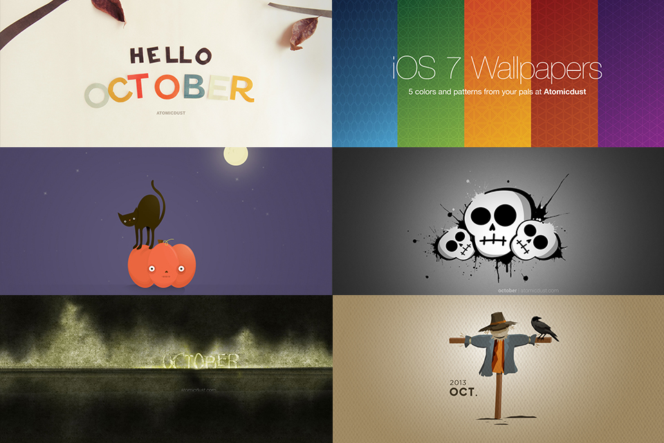 Atomicdust October 2013 Desktops