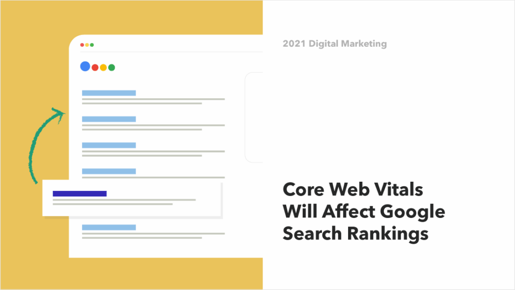 Illustration of Google's Core Web vitals, which will change how websites rank in search results