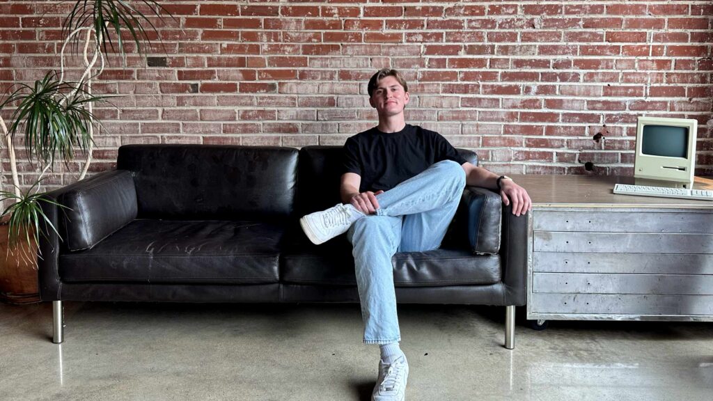 John Binder in the Atomicdust office