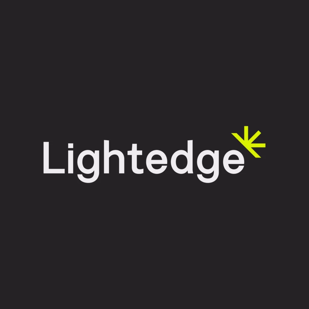 Technology infrastructure brand logo for Lightedge