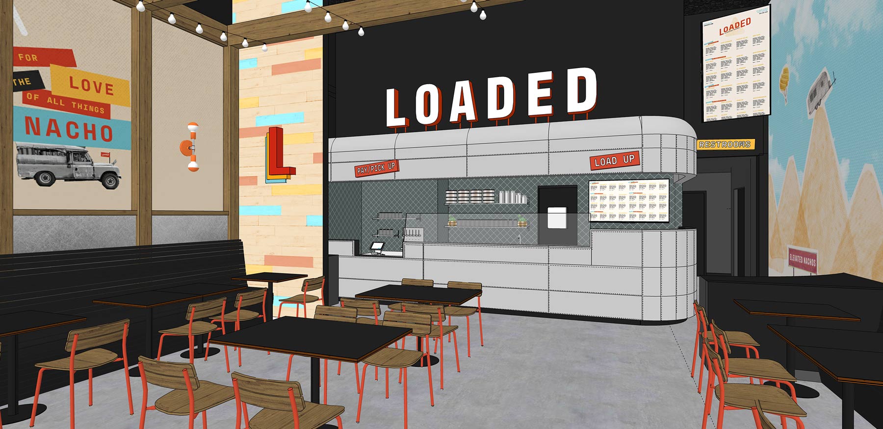 Rendering of Loaded environmental design