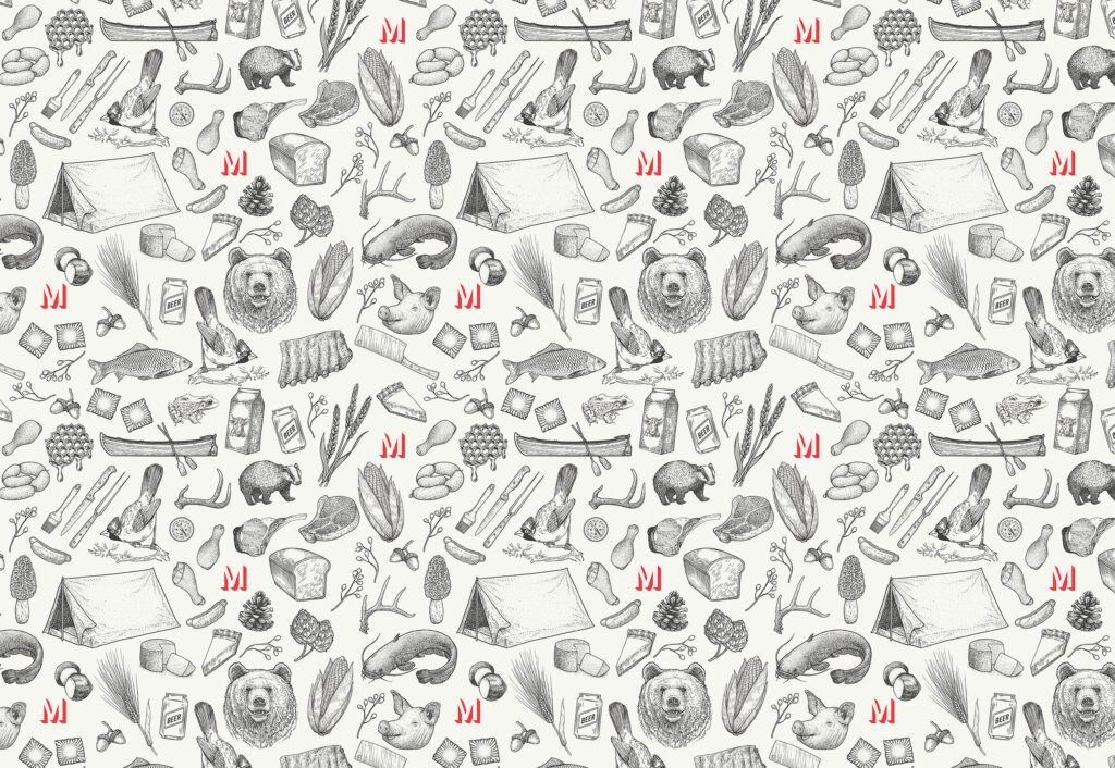 The final design for The Midwestern wallpaper