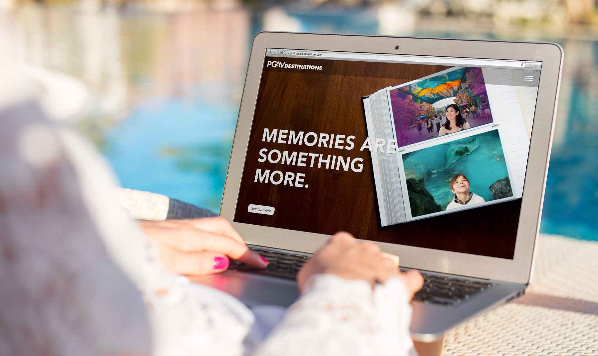 PGAV - Website Design on laptop
