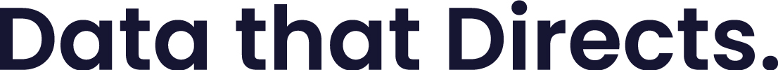 FM Engage's new tagline, Data that Directs, as part of the new brand identity.