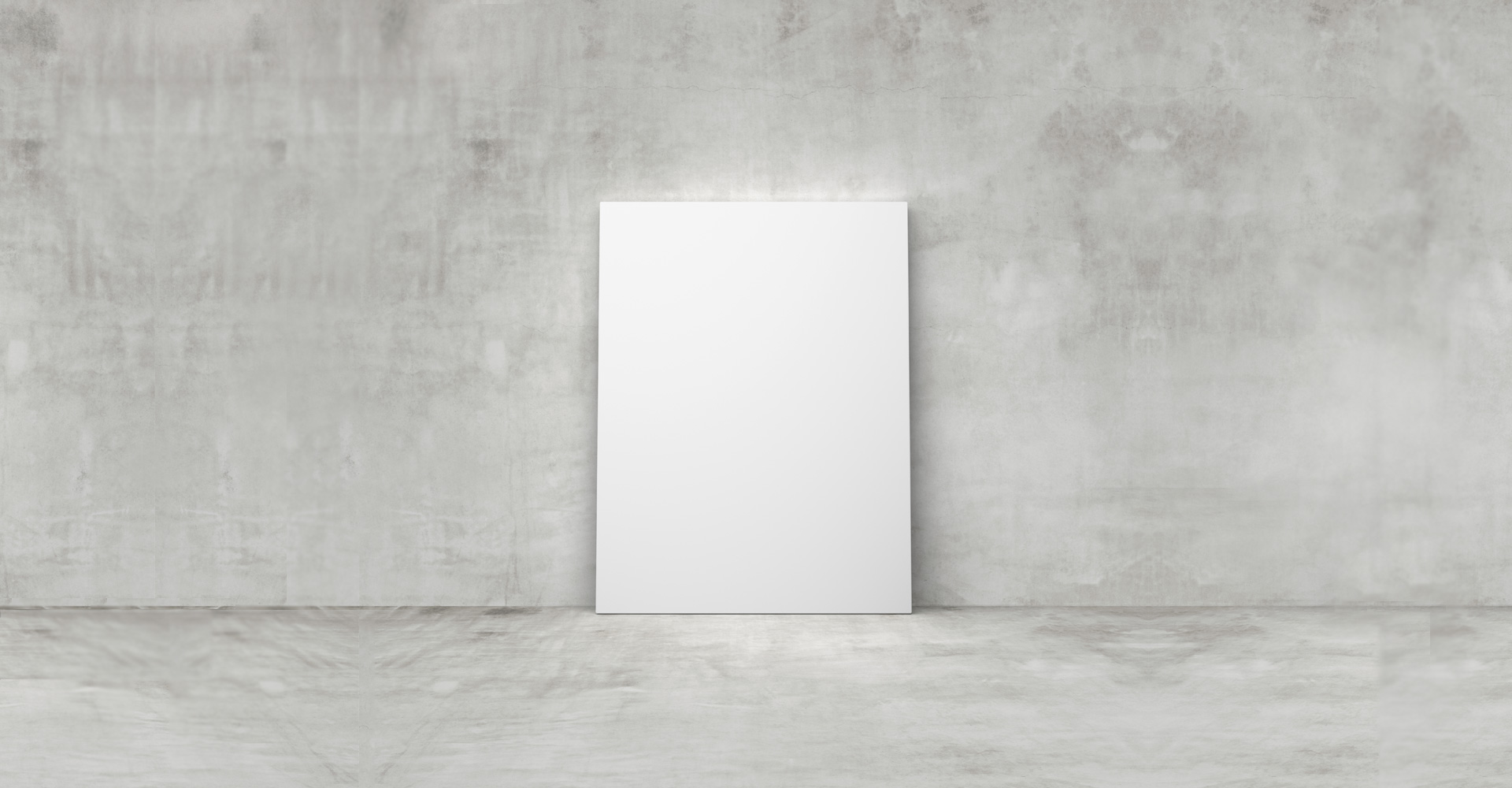 freedom of design constraints - a blank sheet of paper laying against an empty white wall