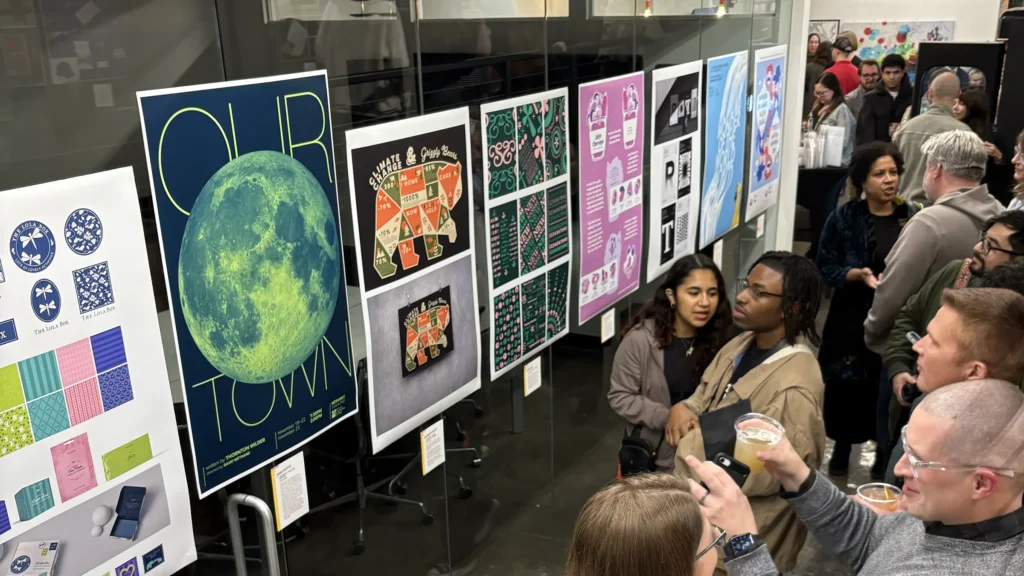 St. Louis creatives explore the featured projects at the AIGA St. Louis Design Show 28