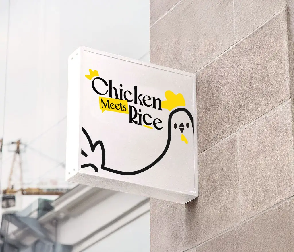 Chicken Meets Rice branding design by Atomicdust