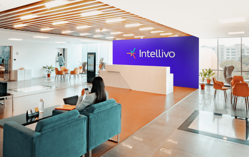 Environmental branding on signage in the Intellivo office
