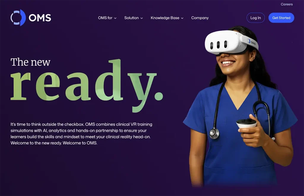 Oxford Medical Simulation website homepage