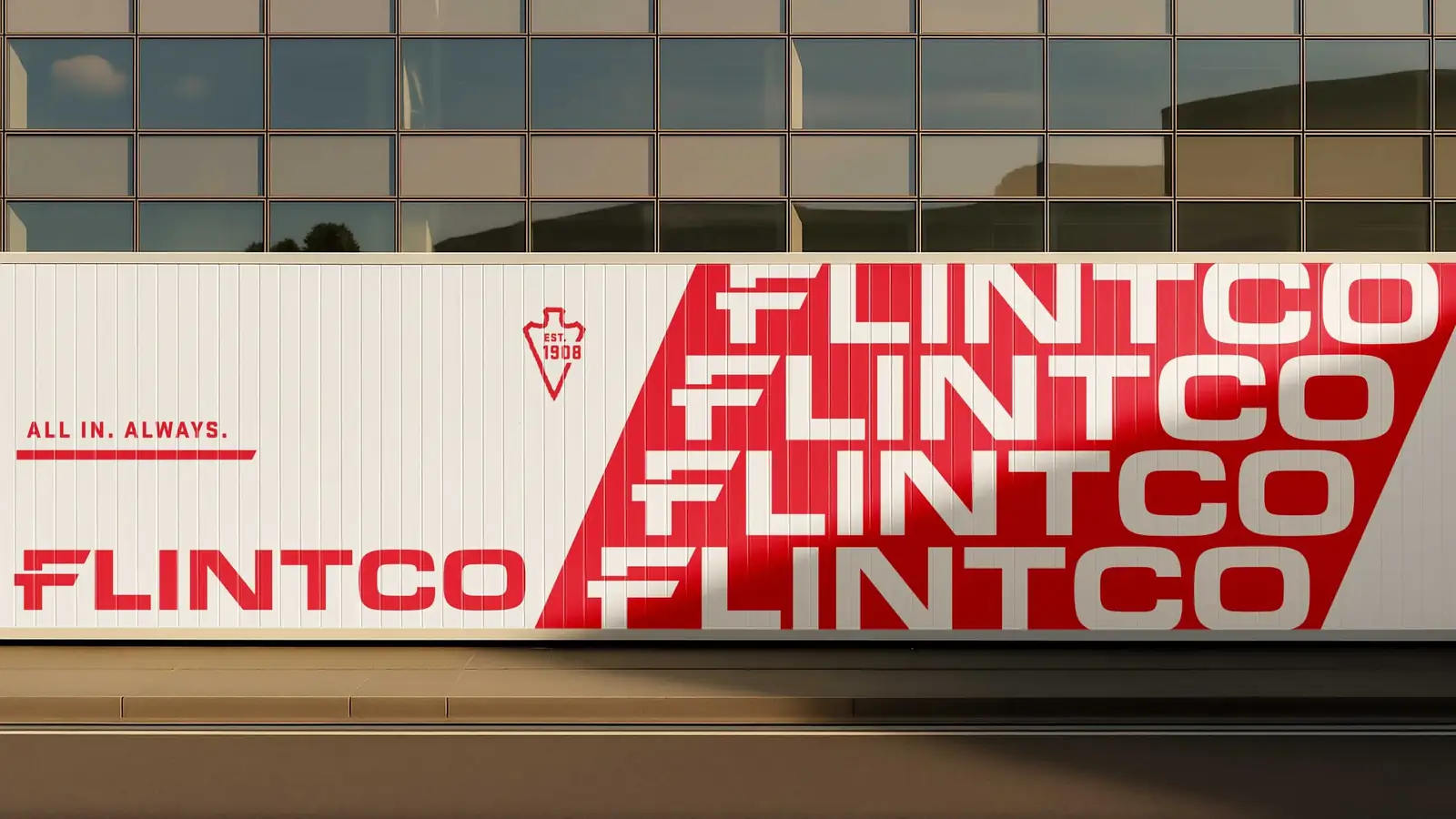 Hero image for the Flintco Construction rebrand case study
