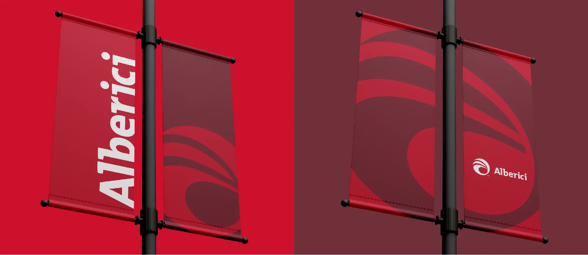 Branded banners for Alberici Commercial Construction