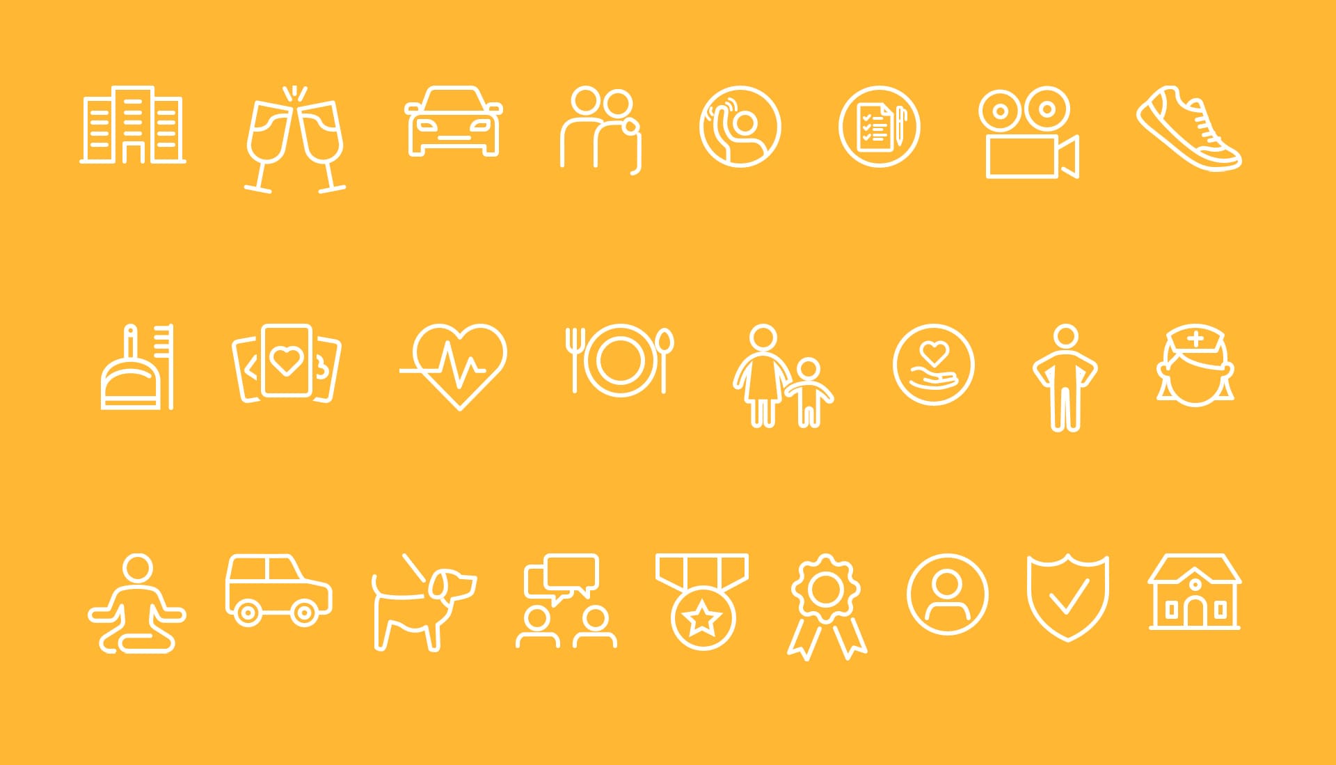 Arrow Senior Living Icon Set
