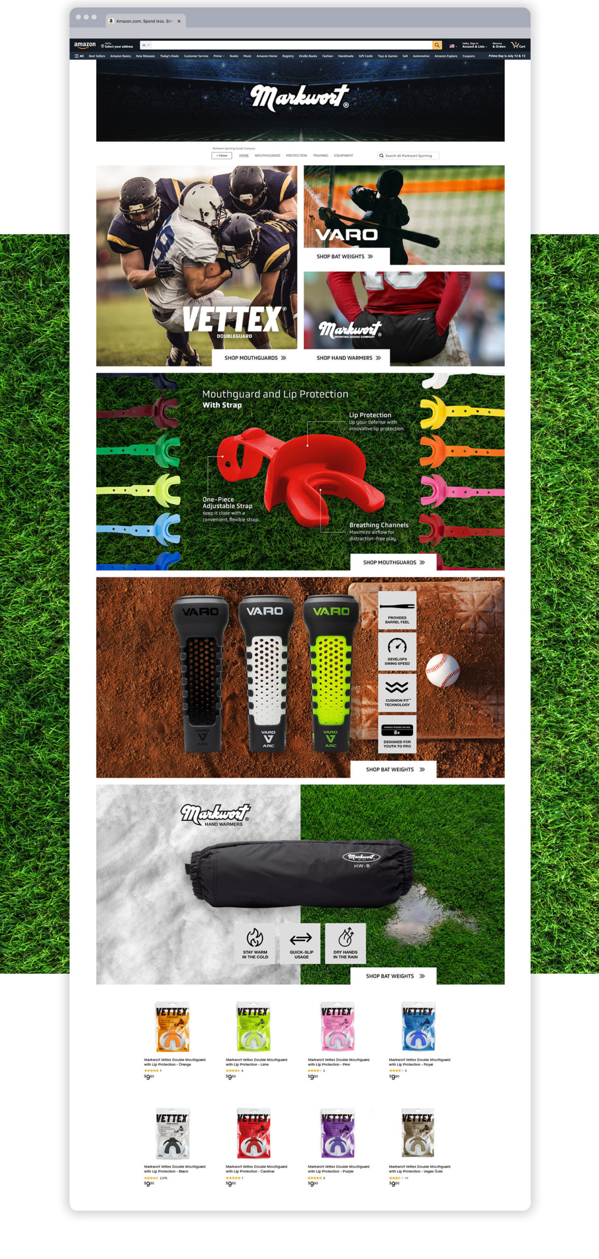 The new Markwort Amazon storefront featuring new photography