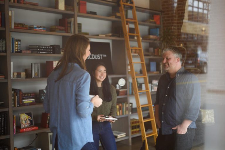 The Atomicdust healthcare branding team at work