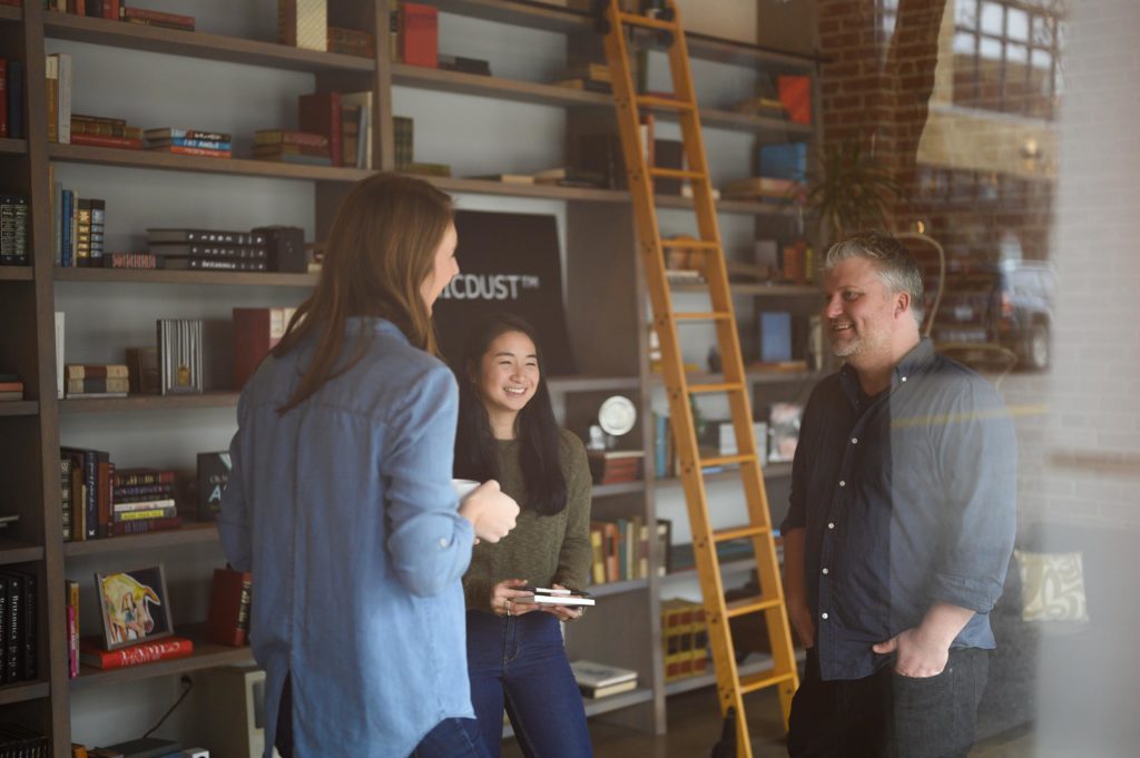 The Atomicdust healthcare branding team at work