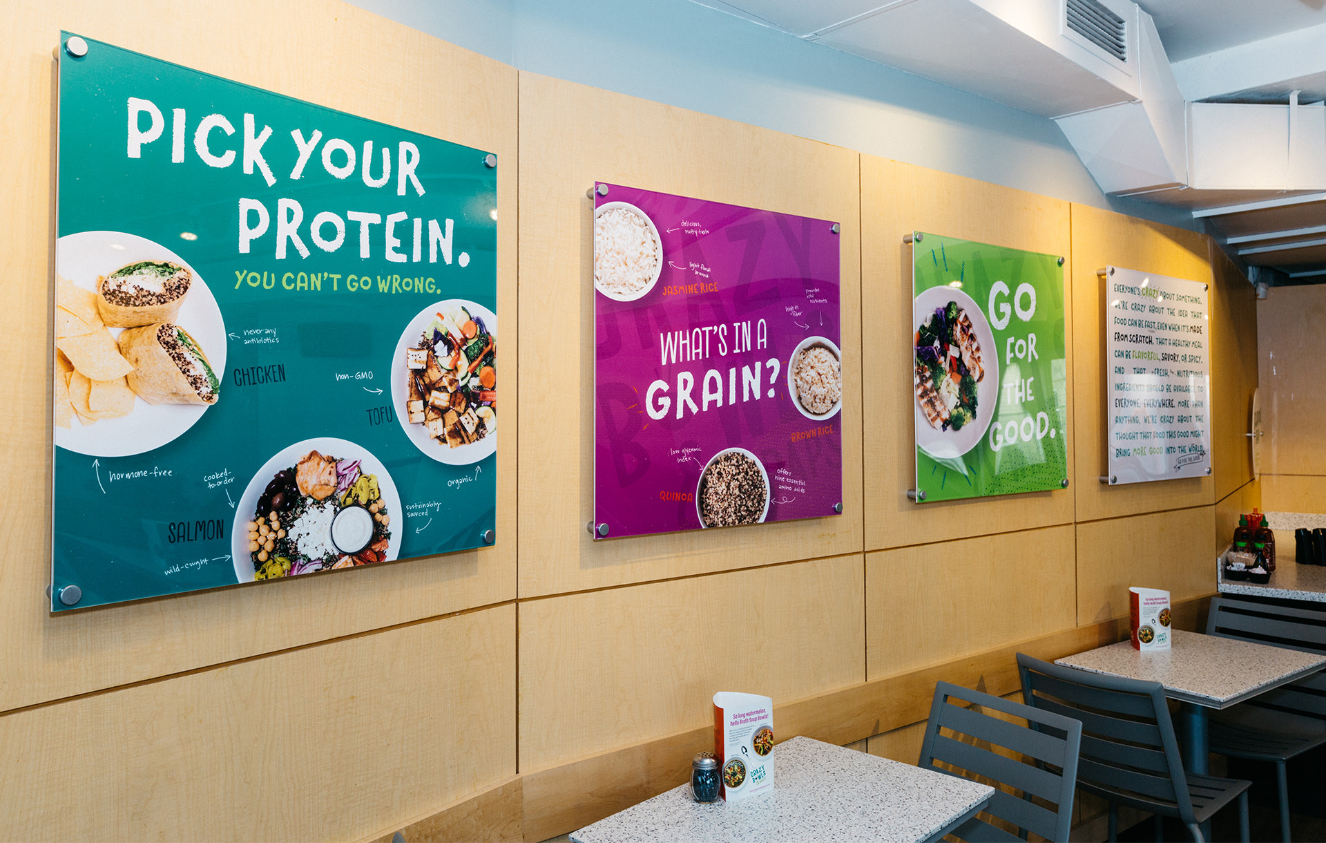 Crazy Bowls and Wraps Branding Posters