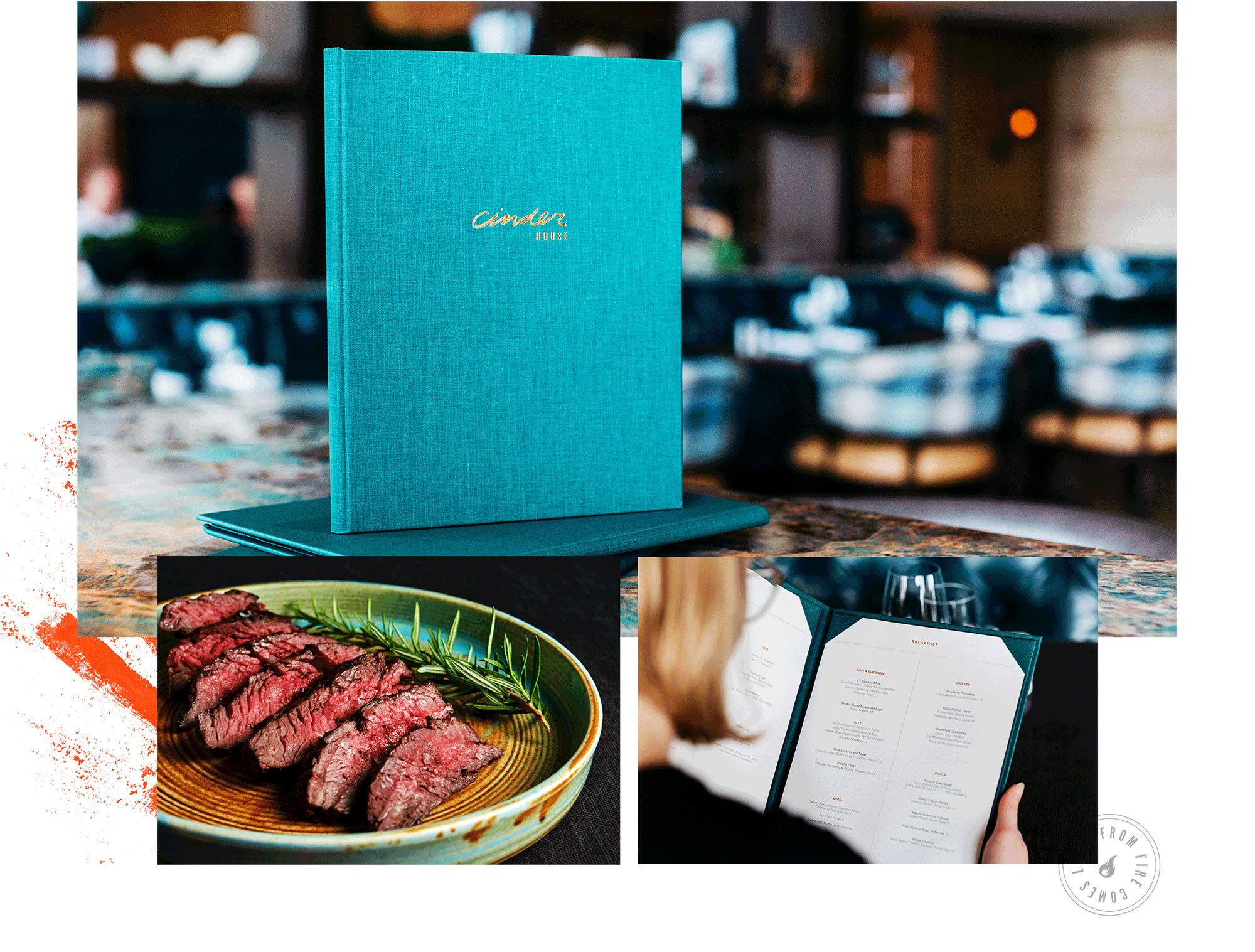Cinder House Restaurant Branding and Design
