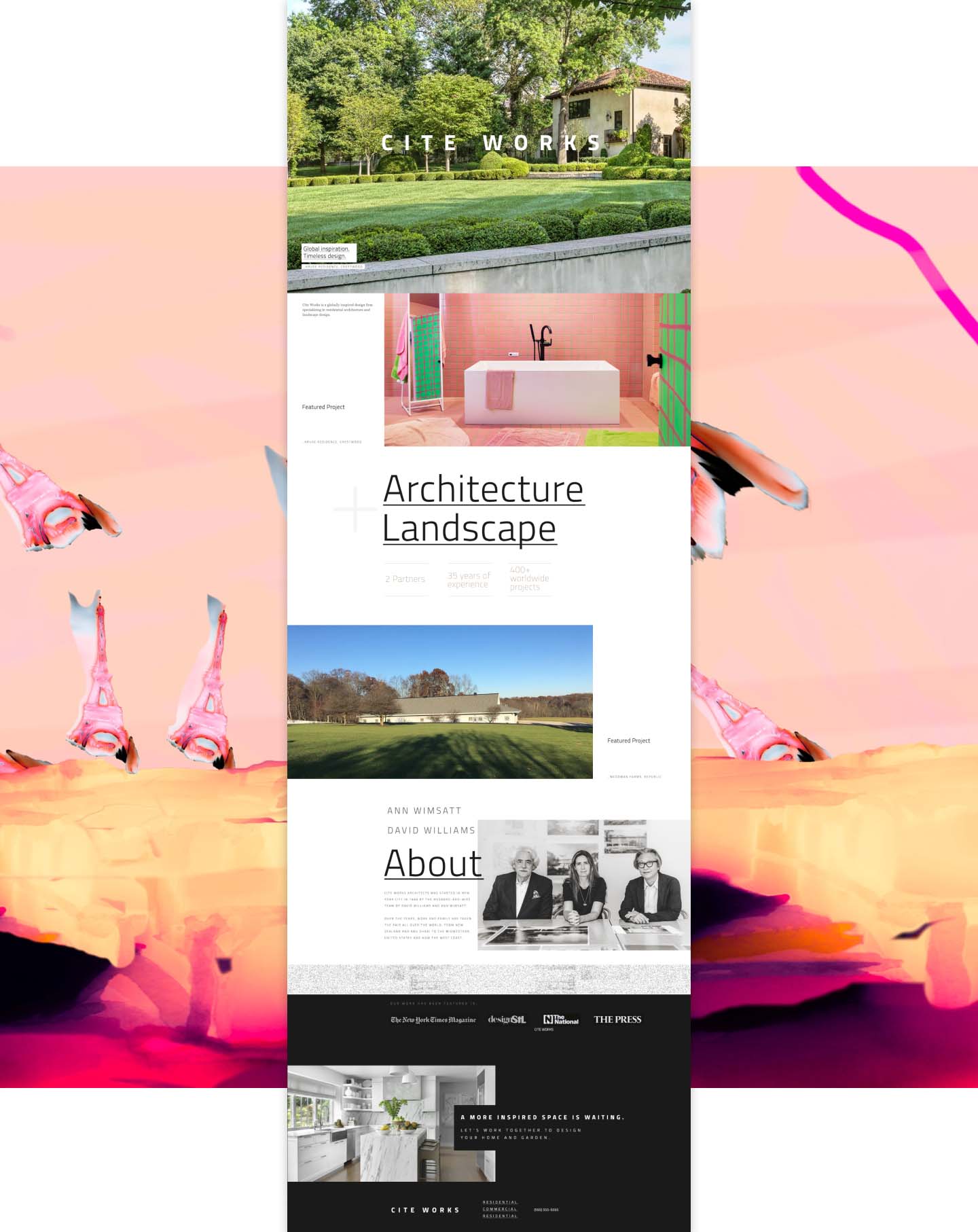 Full preview of Cite Studio's website