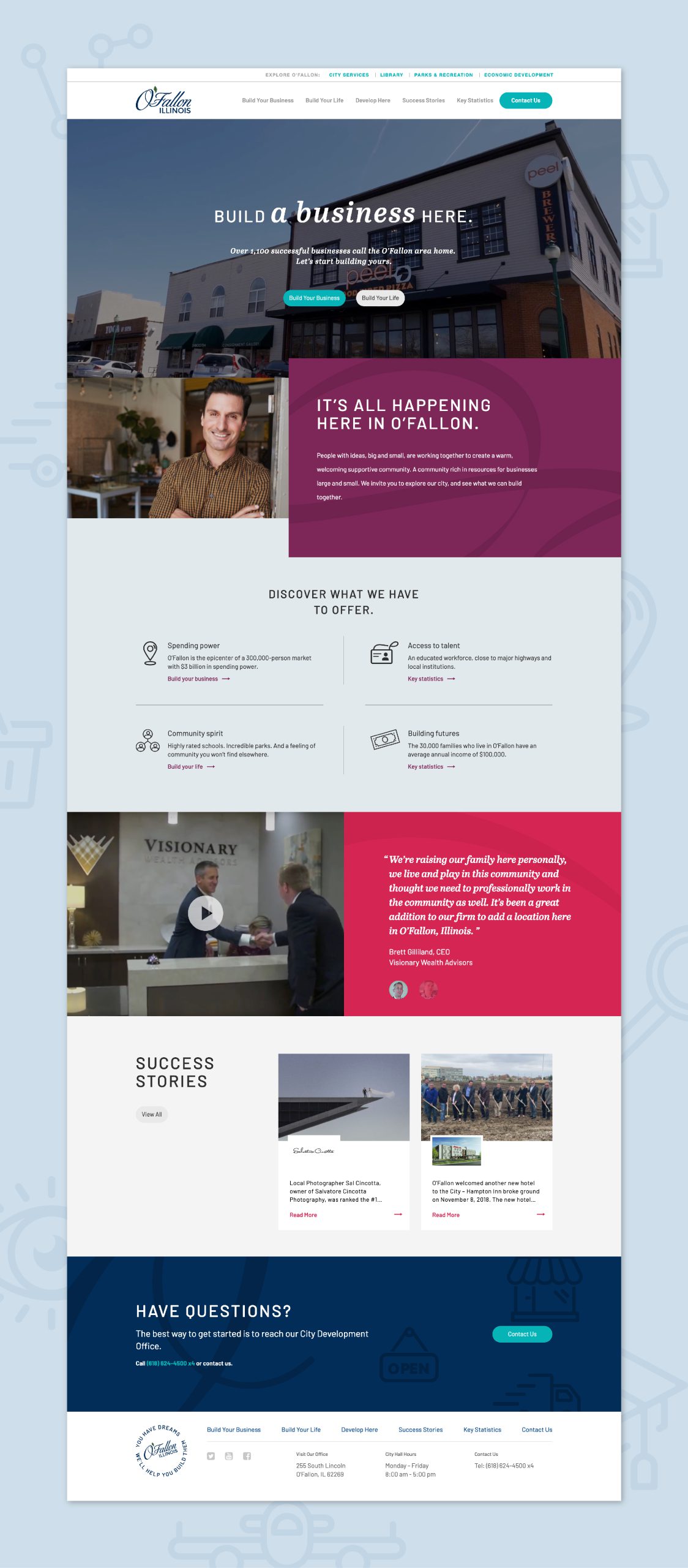 City of O'Fallon Illinois Website Design