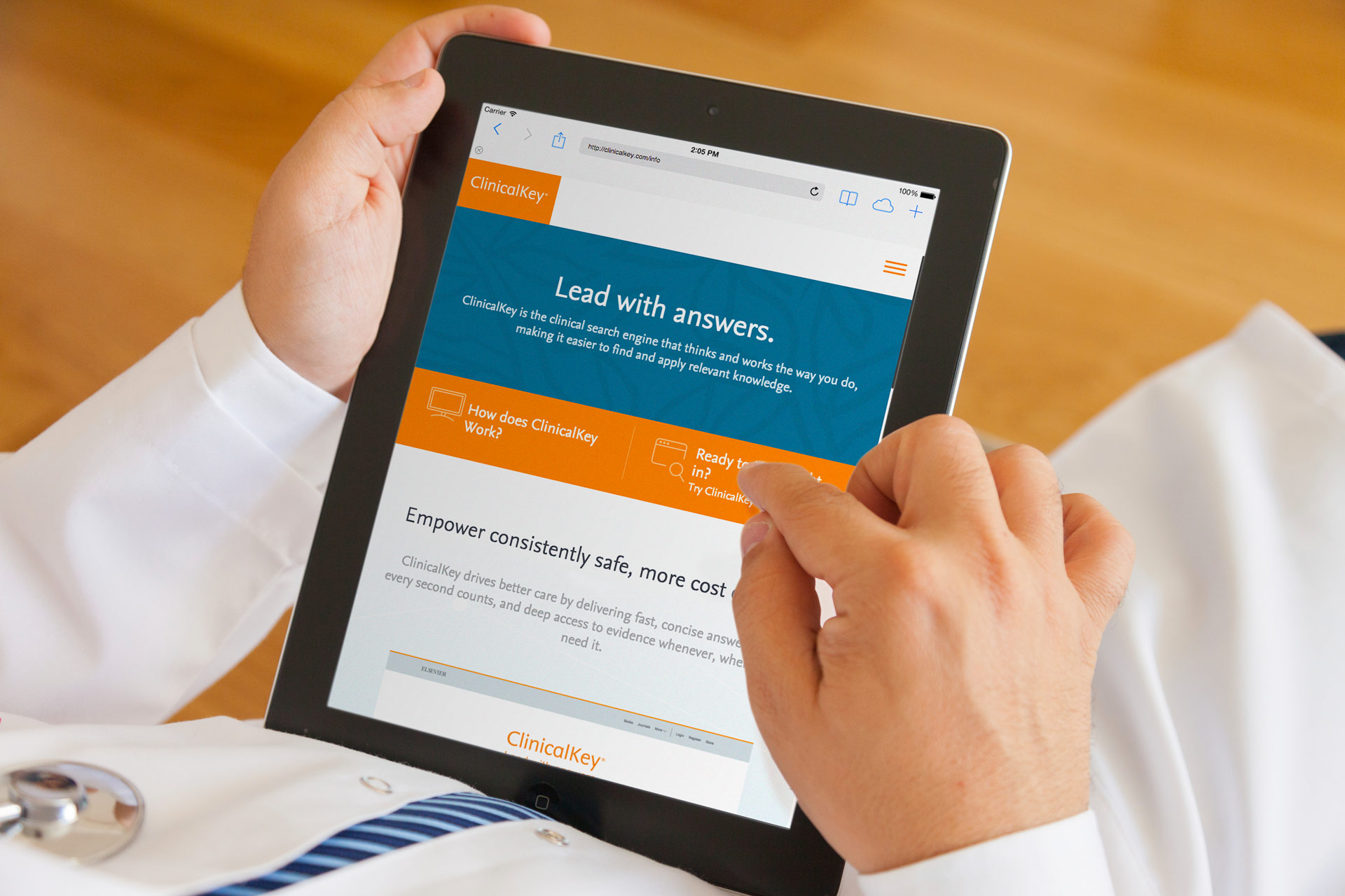 ClinicalKey Healthcare Branding and Website Design