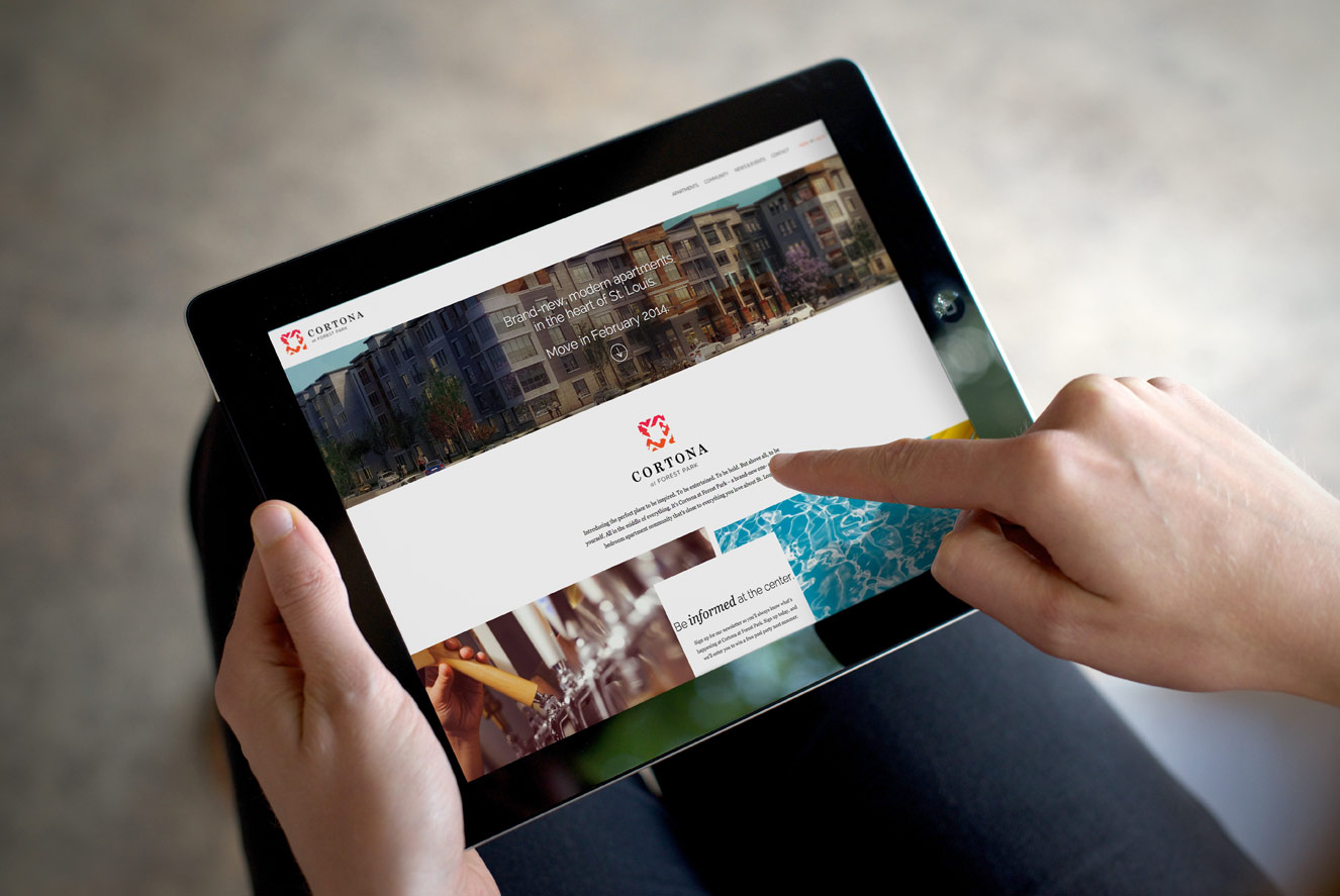 Cortona at Forest Park - Branding and Website Design