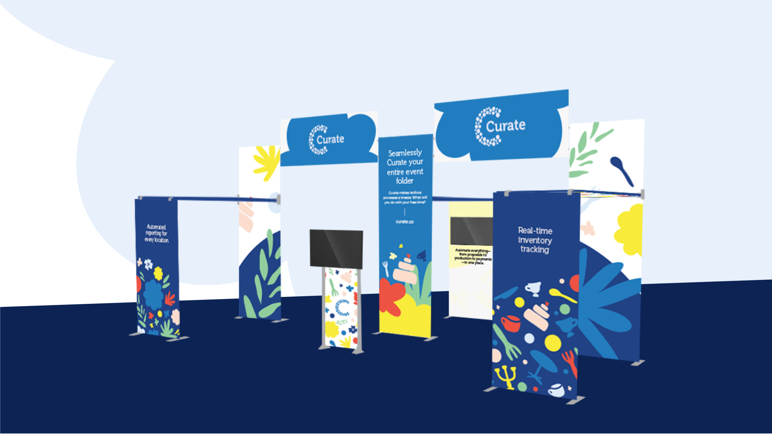 Curate trade show booth design