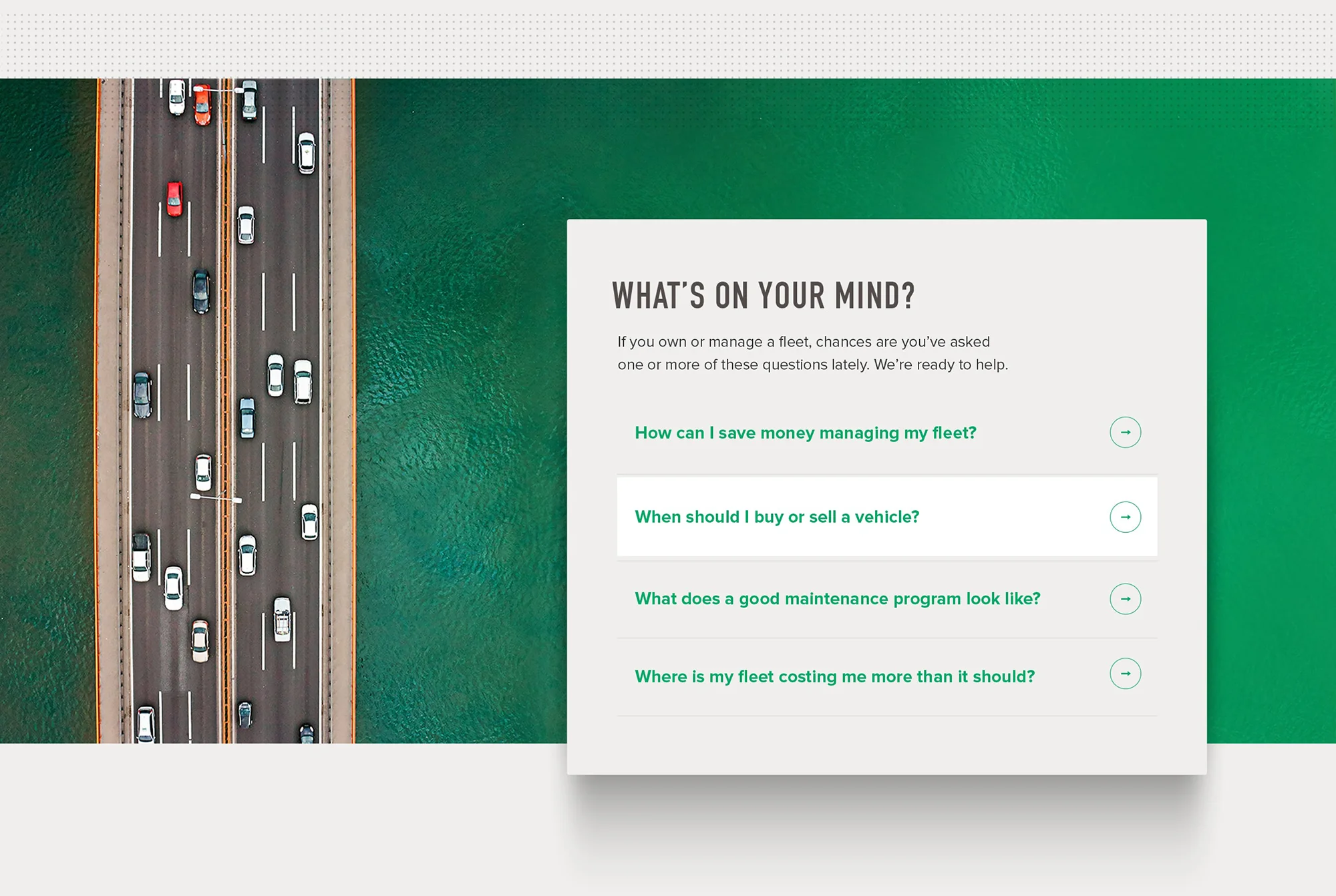 Enterprise Fleet Management UX UI design Pain Points