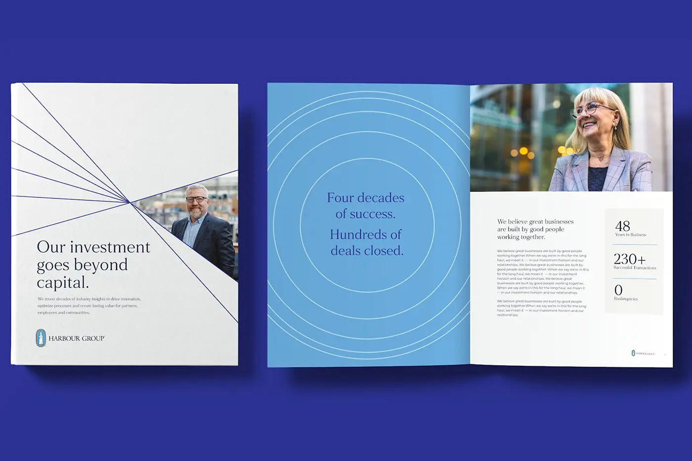A Harbour Group printed brochure