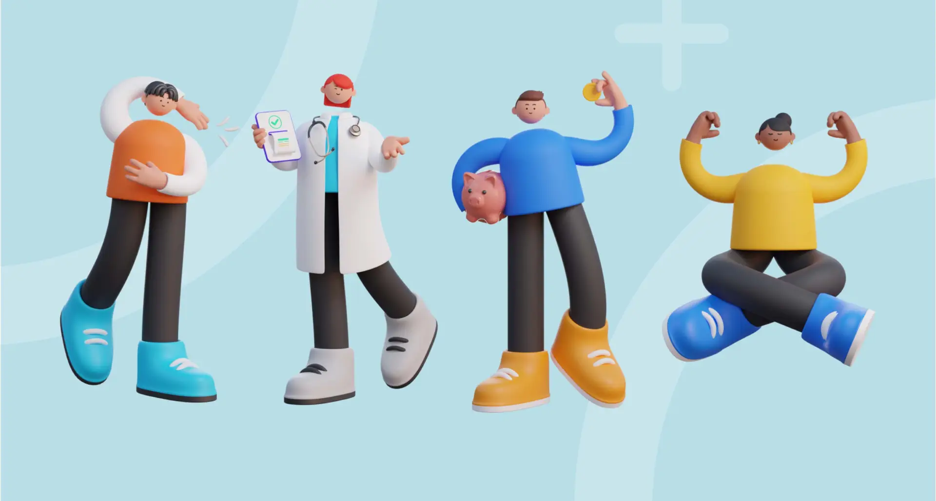 Hi Neo's cast of illustrated characters
