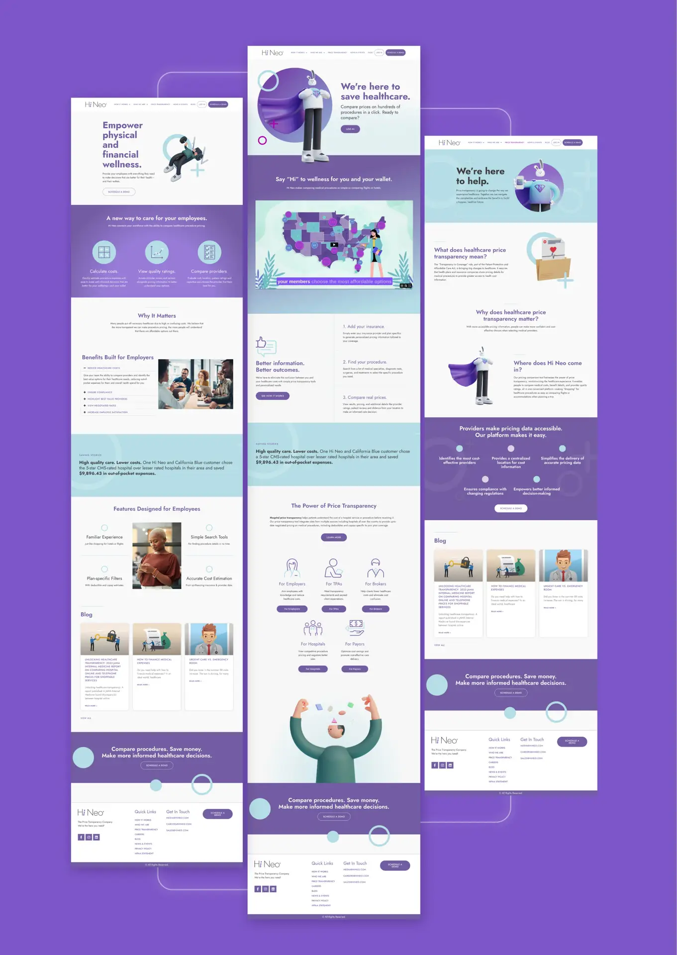 Hi Neo website design