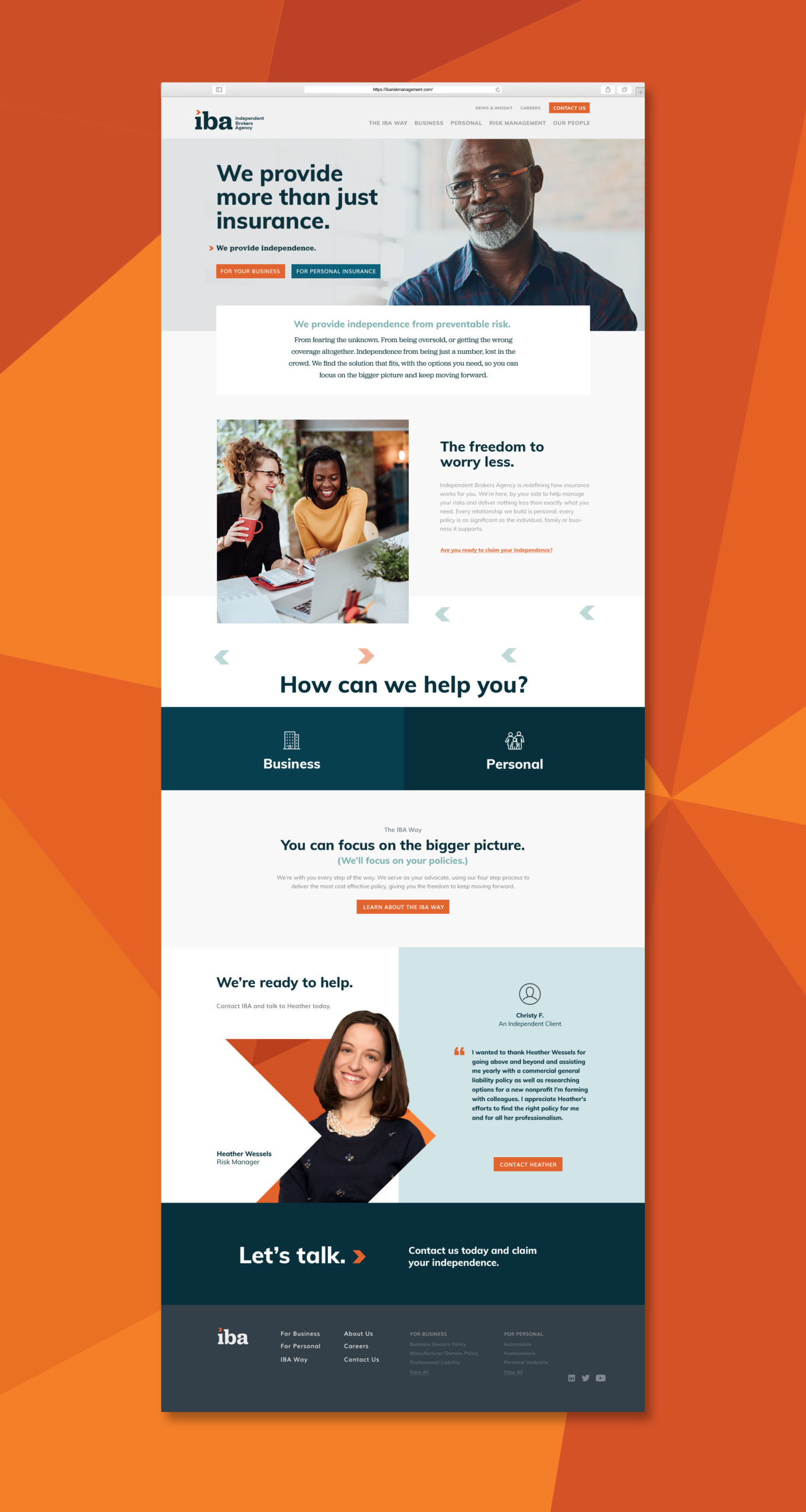 IBA Website Design