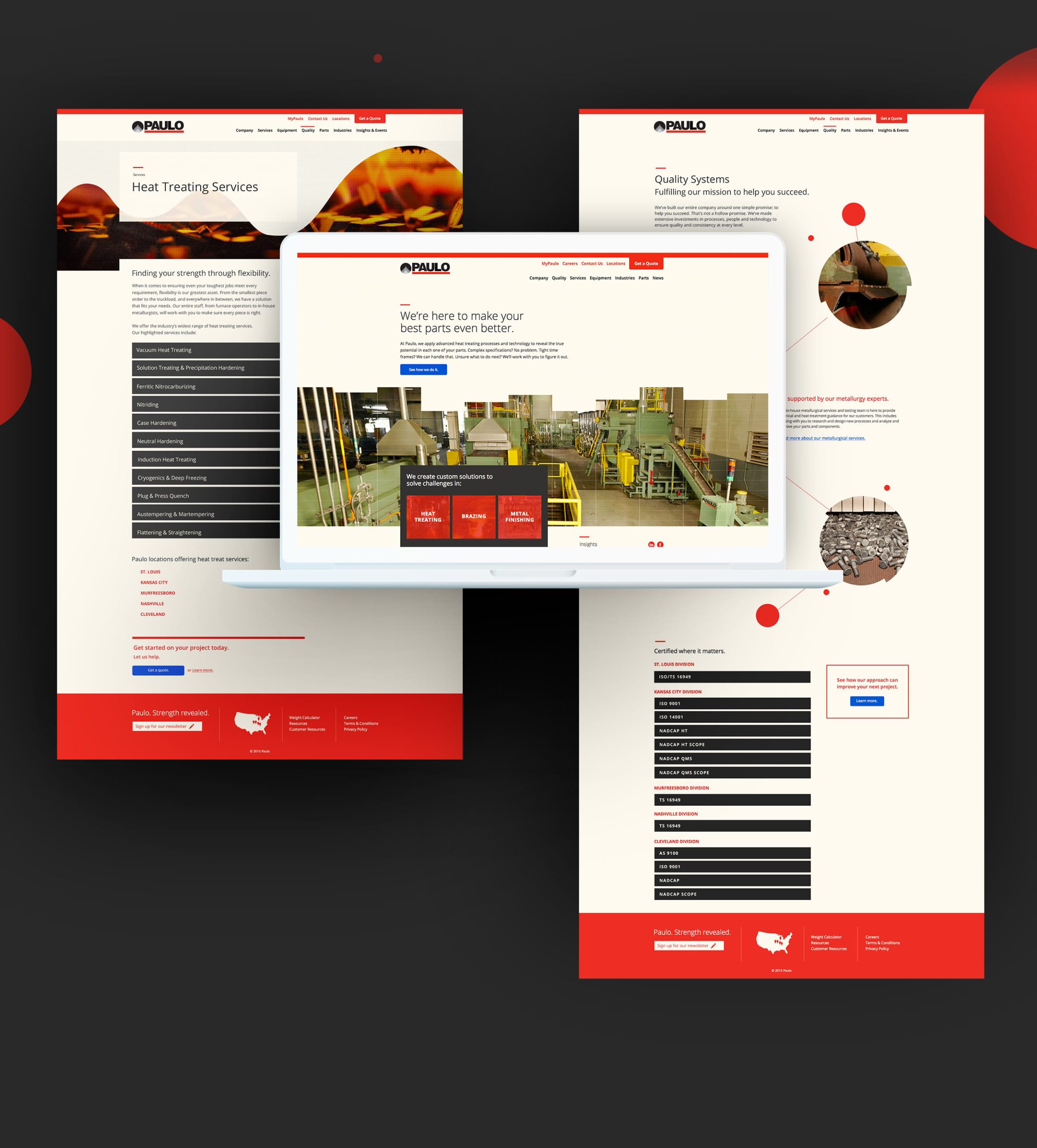 Paulo Heat Treating - Website Design