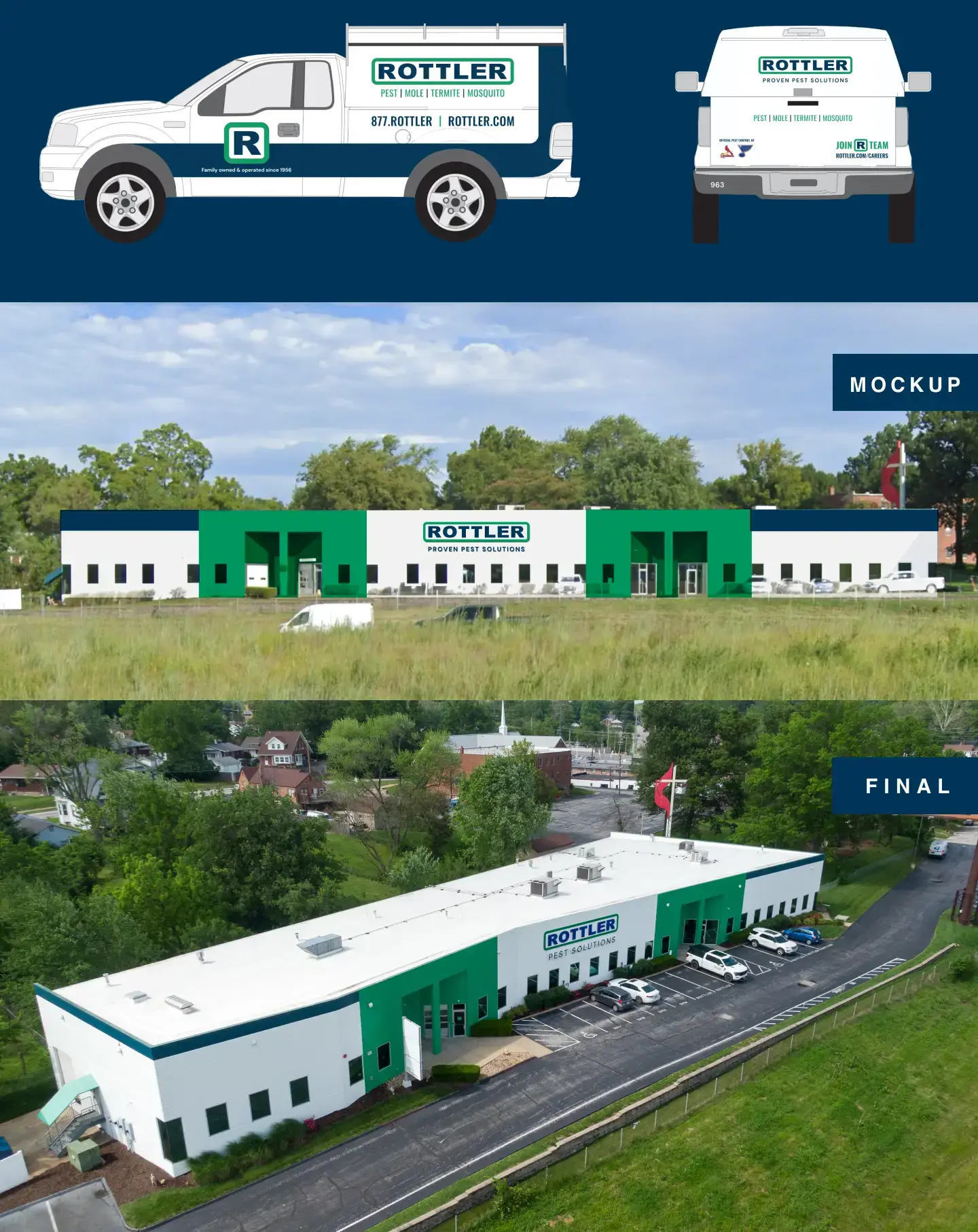 Saint Louis Pest Control Branding Truck Wrap and Exterior Designs