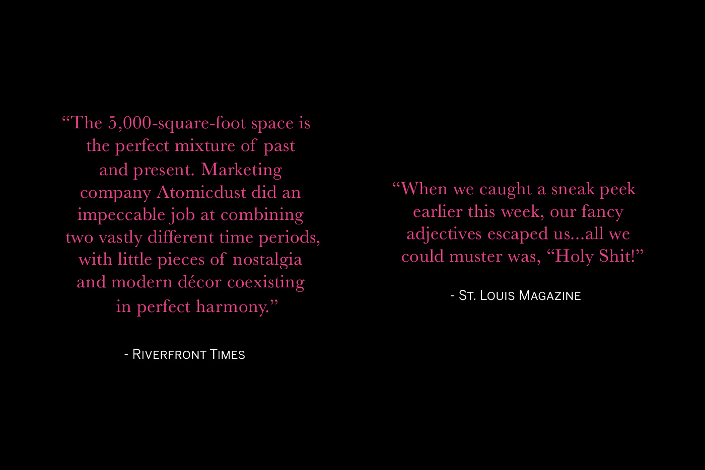 Atomicdust Branding Testimonials for Start Bar
