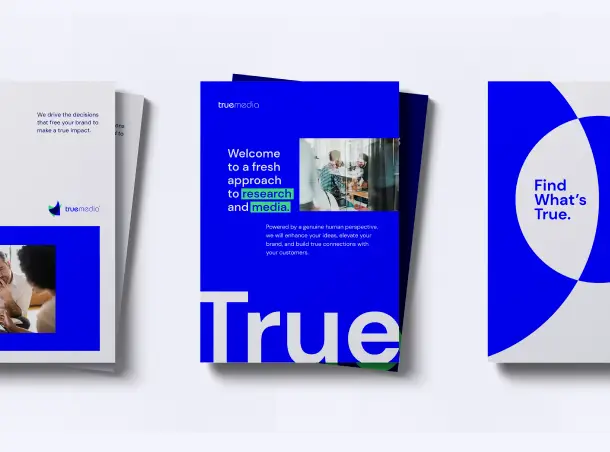 True Media branded print flyer