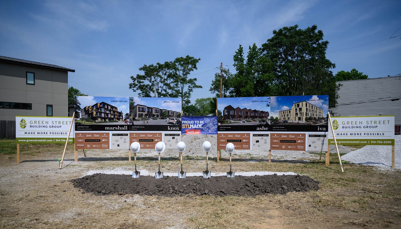 Groundbreaking ceremony at a future Union building