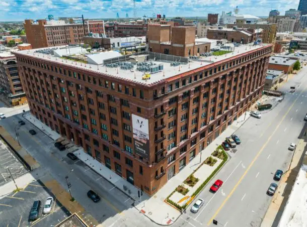 Exterior shot of The Victor building