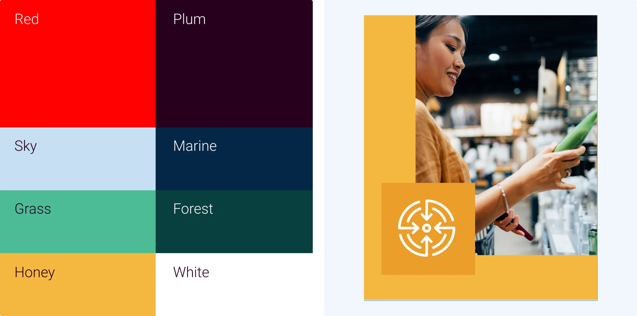 Acosta branding and digital colors