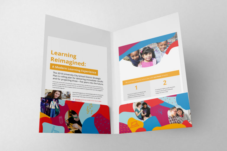 University City Schools Branded Folder - Inside
